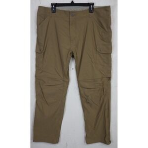 Kuhl Stealth Renegade Convertible Hiking Pants Shorts Size 40x32 Brown Zip Off